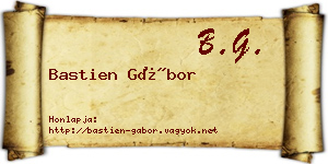 Bastien Gábor névjegykártya